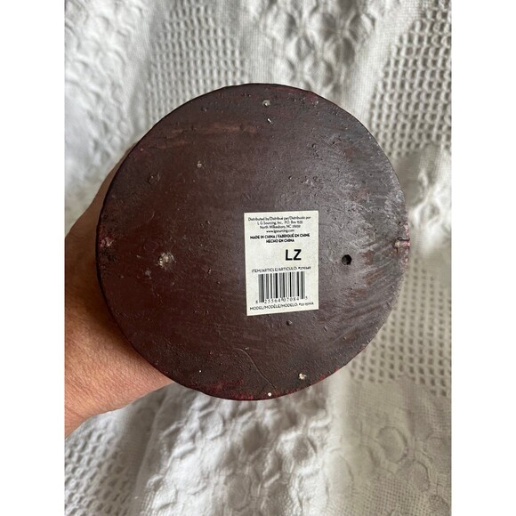 Red Folk Art Crackle Bird - Picture 5 of 5